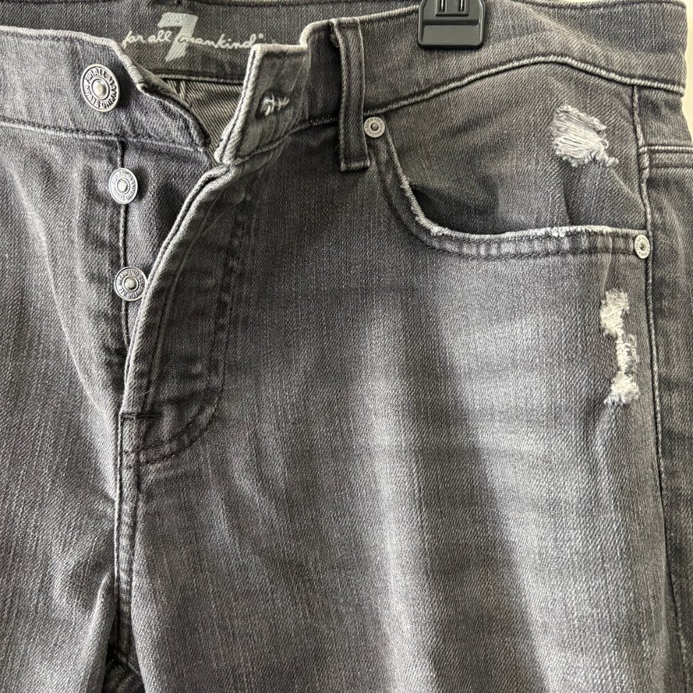 Vintage 7 for All Mankind “Josefina” skinny boyfriend jeans (31, grey) - Picture 2 of 7